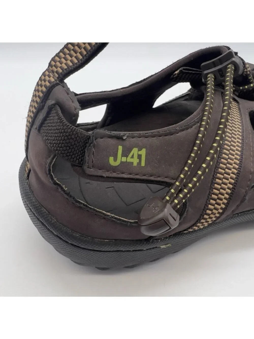 J 41 Jeep Adventure On Groove II Athletic Water Sandal Shoes Brown Mens Shoe 10M